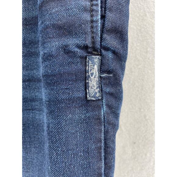 Silver Jeans Womens Sz 28x27 Joga Sweat Pant Jeggings Dark Denim Pants Pockets - Picture 8 of 15